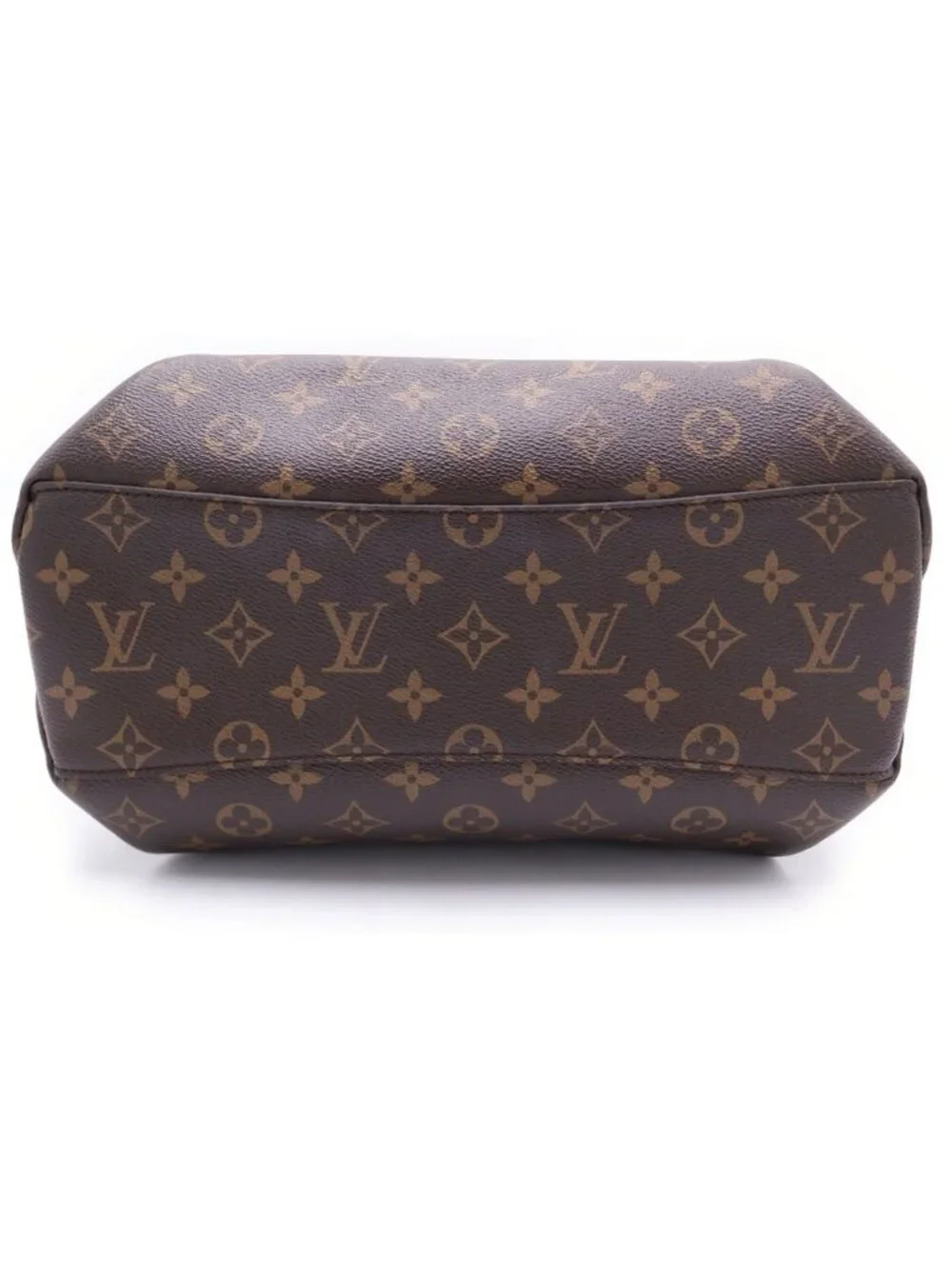 Louis Vuitton Monogram Rivoli MM 2-Way Shoulder Bag Brown Leather Gold